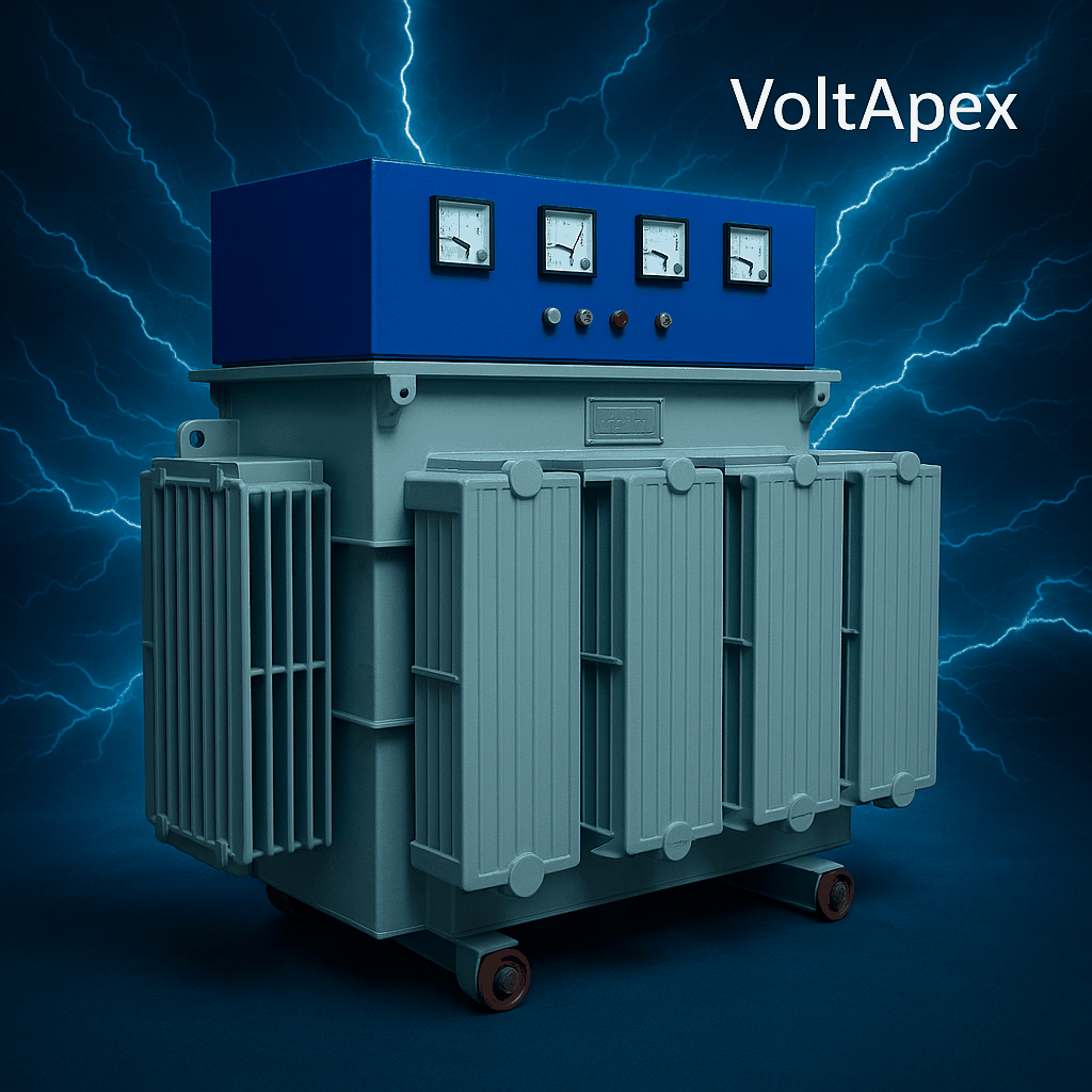 3 phase servo voltage stabilizer manufacturer India industrial use