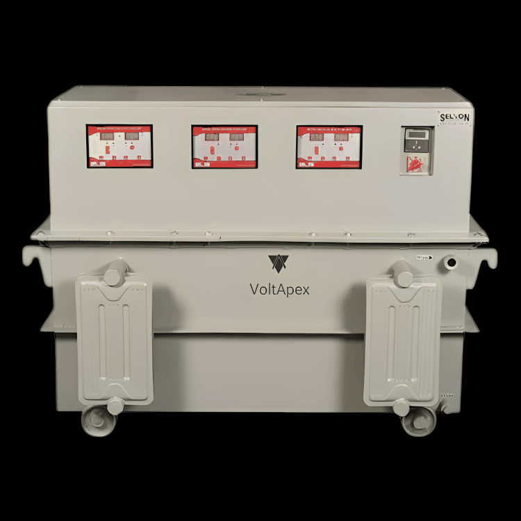 60 KVA Servo Voltage Stabilizer 3 Phase Industrial Voltapex